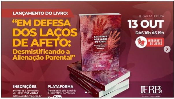 Lançamento do Livro em Defesa dos Laços de Afeto